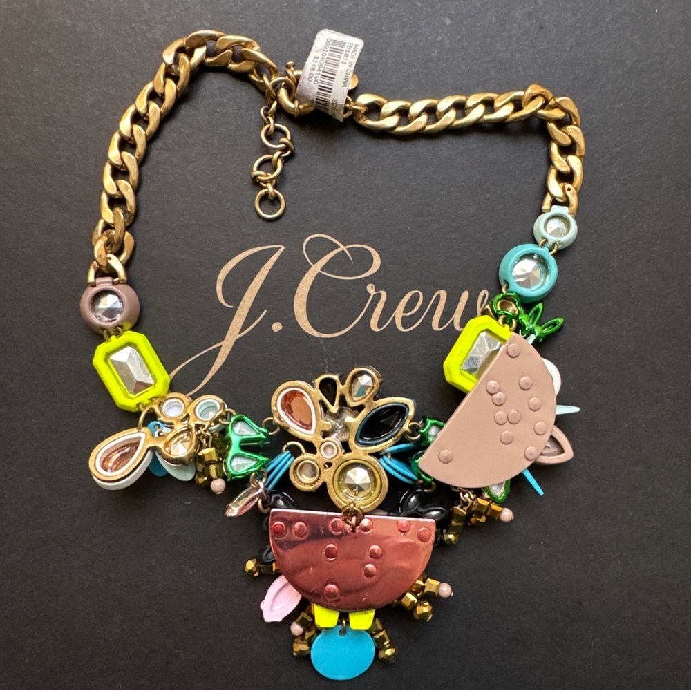 🌱 J. Crew Crystal Statement necklace - Brulee necklace - Picture 8 of 9